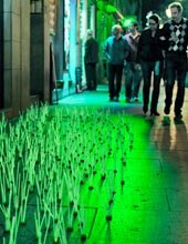 Glow green pavements