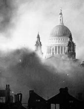 London Blitz map of bombs