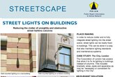 Street lights on buildings